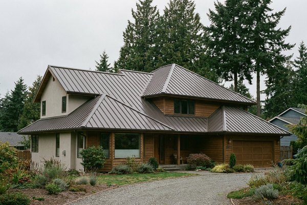 Edgemoor home with new standing-seam metal roof